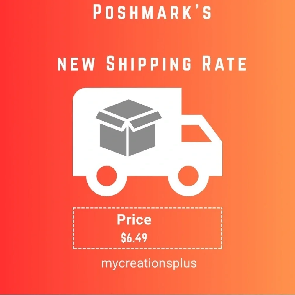 Poshmark Shipping Rate Announcement - Picture 1 of 1
